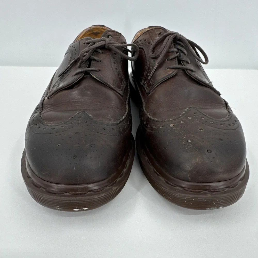 VTG Dr. Martens Brown Wingtip Oxford 3989/59‎ Made in England Men Size 9